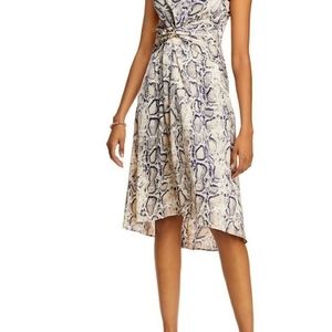 Aqua snake print dress NWT size L